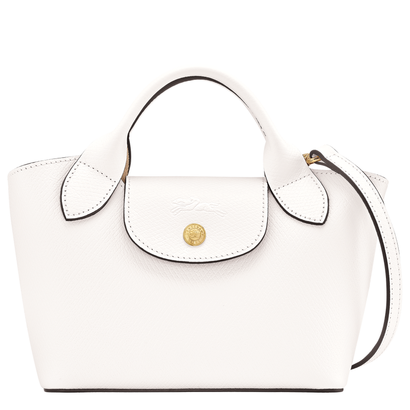 Épure XS Tote bag , White - Leather  - View 1 of  6