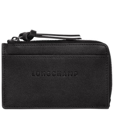 Longchamp 3D Card holder , Black - Leather