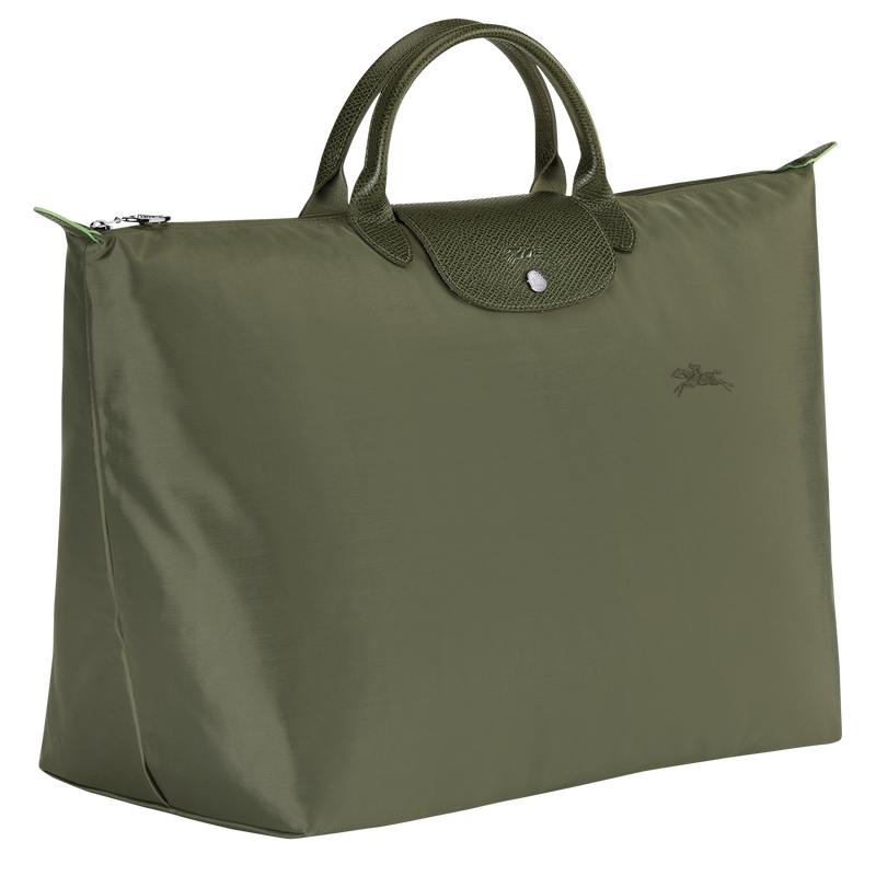 Le Pliage Green L Travel bag , Forest - Recycled canvas  - View 3 of  6