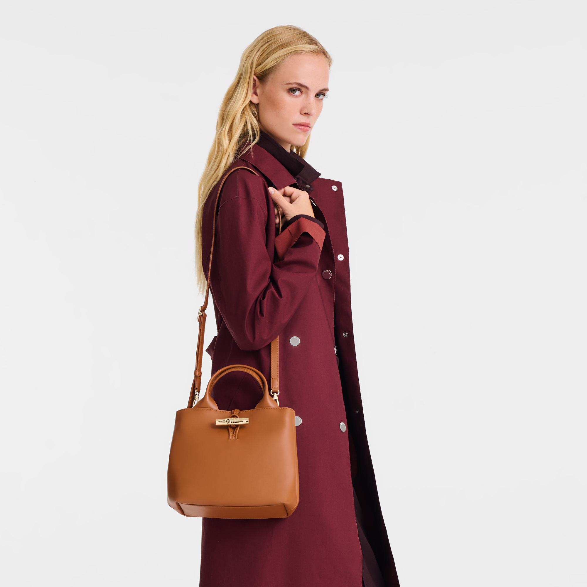 Le Roseau Handbag S, Cashew