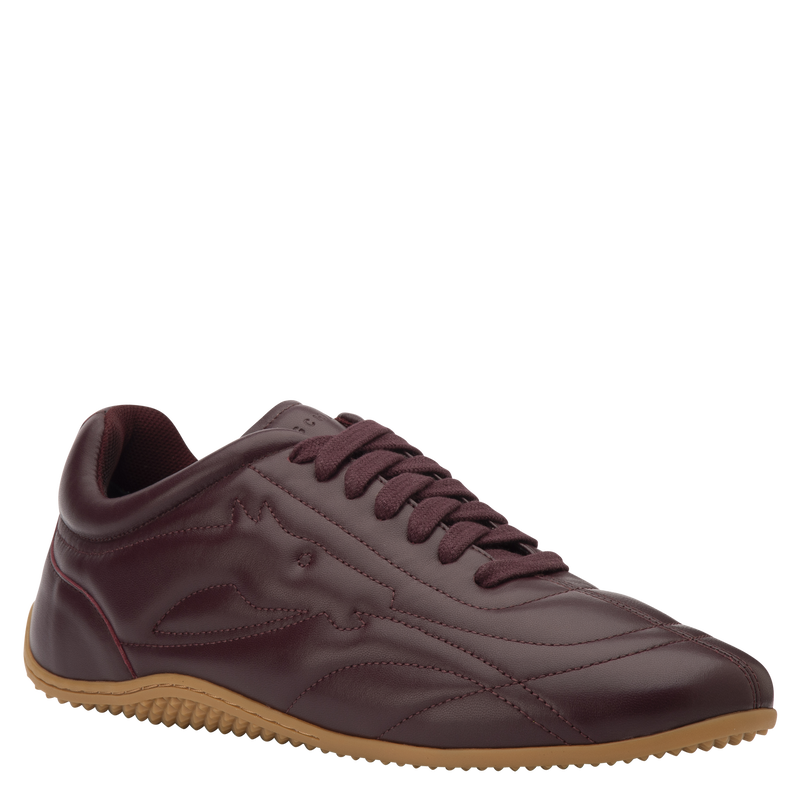 On-The-Go Sneakers , Burgundy - Leather  - View 3 of  7