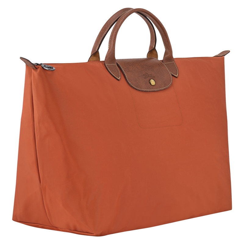 Le Pliage Original L Travel bag , Brick - Recycled canvas  - View 3 of  4