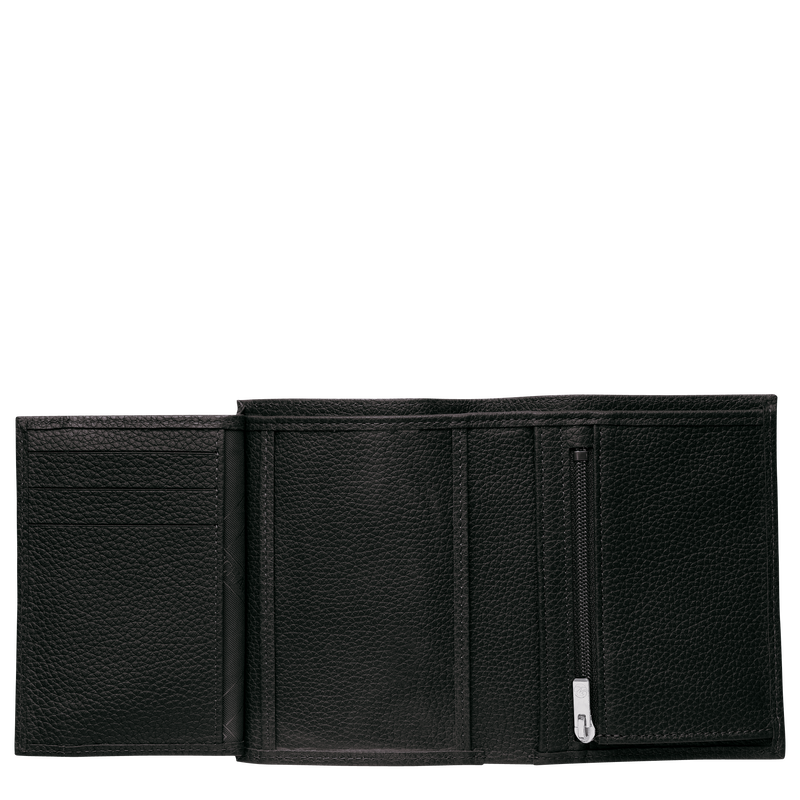 Le Foulonn&eacute; Wallet , Black - Leather  - View 2 of  2