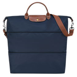Le Pliage Original Travel bag expandable , Navy - Recycled canvas