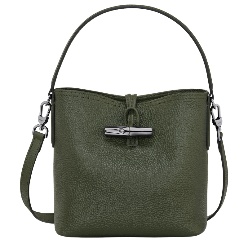 Roseau Essential XS Bucket bag Khaki - Leather | Longchamp TH