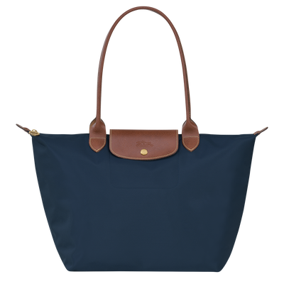 Le Pliage Original L Tote bag , Navy - Recycled canvas