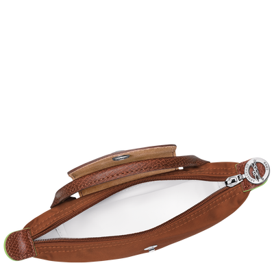 Le Pliage Green Pouch with handle, Cognac