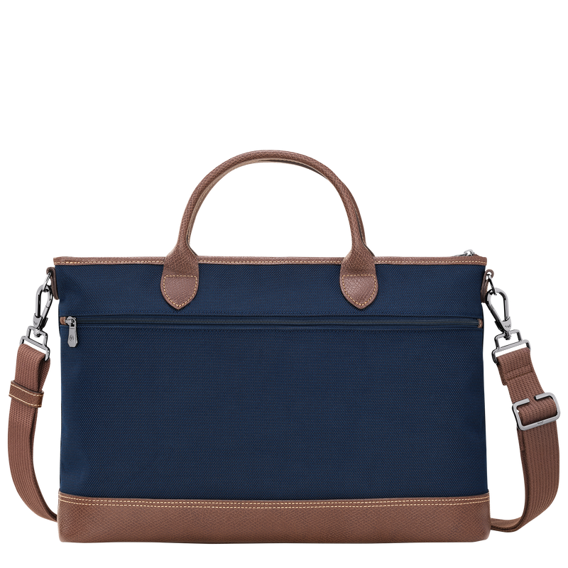 Boxford S Briefcase , Blue - Recycled canvas  - View 4 of  5