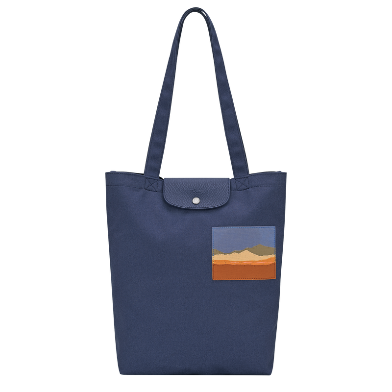 Caroline H&eacute;lain x Longchamp M Tote bag , Thistle - Canvas  - View 1 of  5