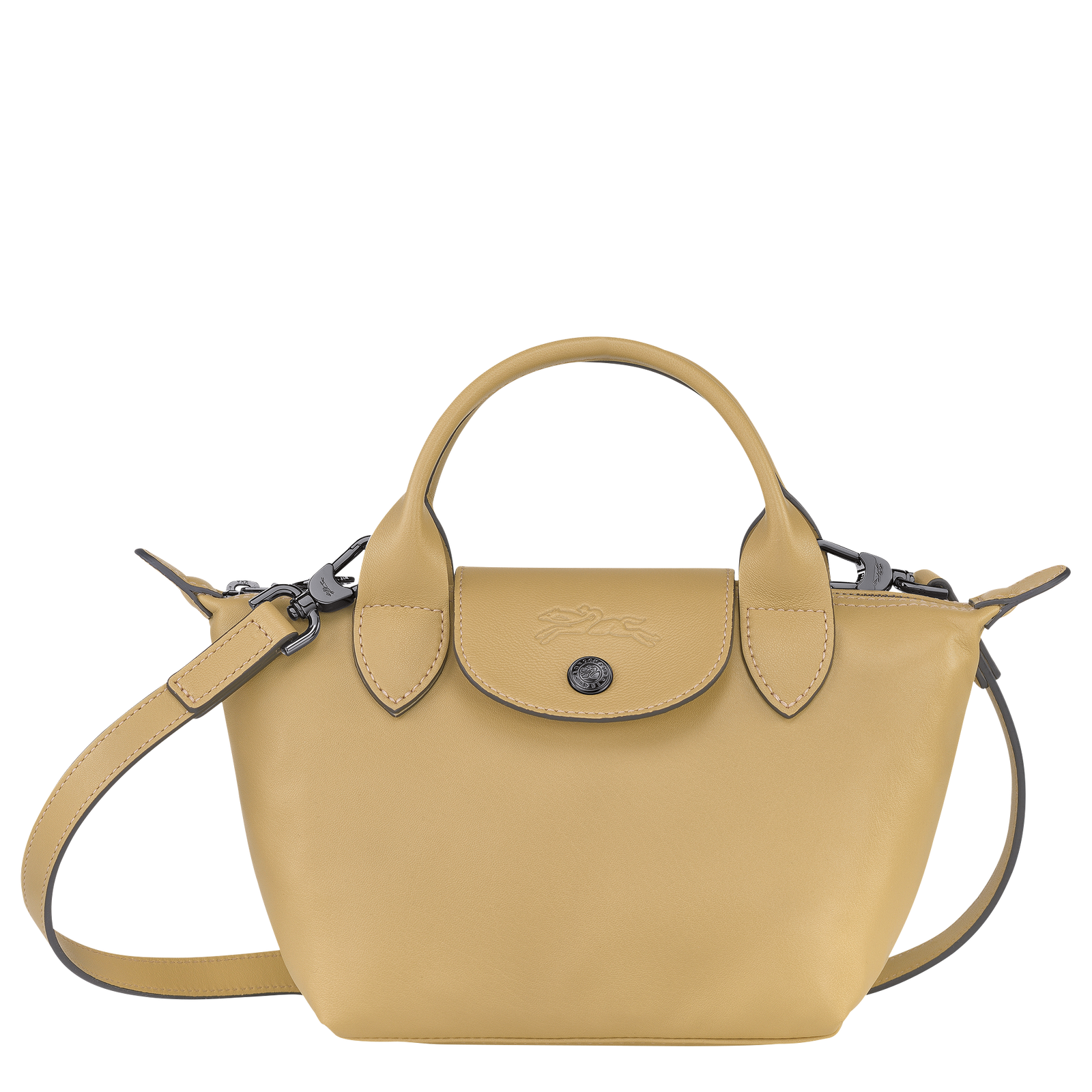Le Pliage Cuir XS Top handle bag Desert Leather (L1500757526