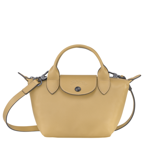 Le Pliage Cuir S Top handle bag Desert - Leather (L1512757526)