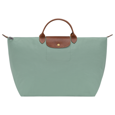 Le Pliage Original L Travel bag , Celadon - Recycled canvas