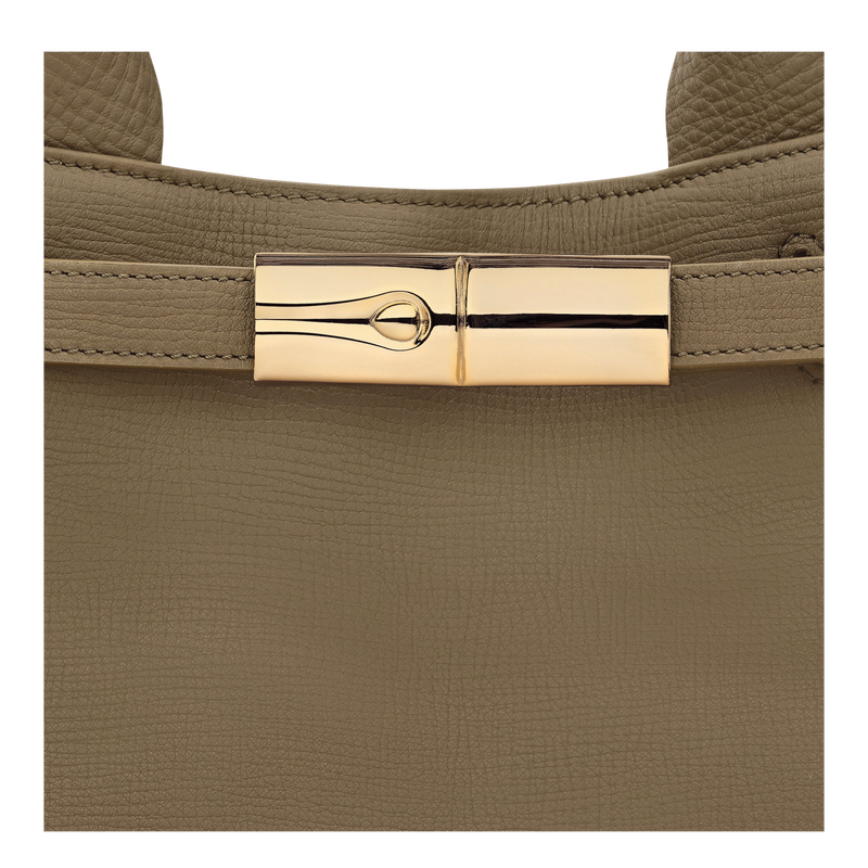 Le Smart L Tote bag , Olive - Leather  - View 5 of  5