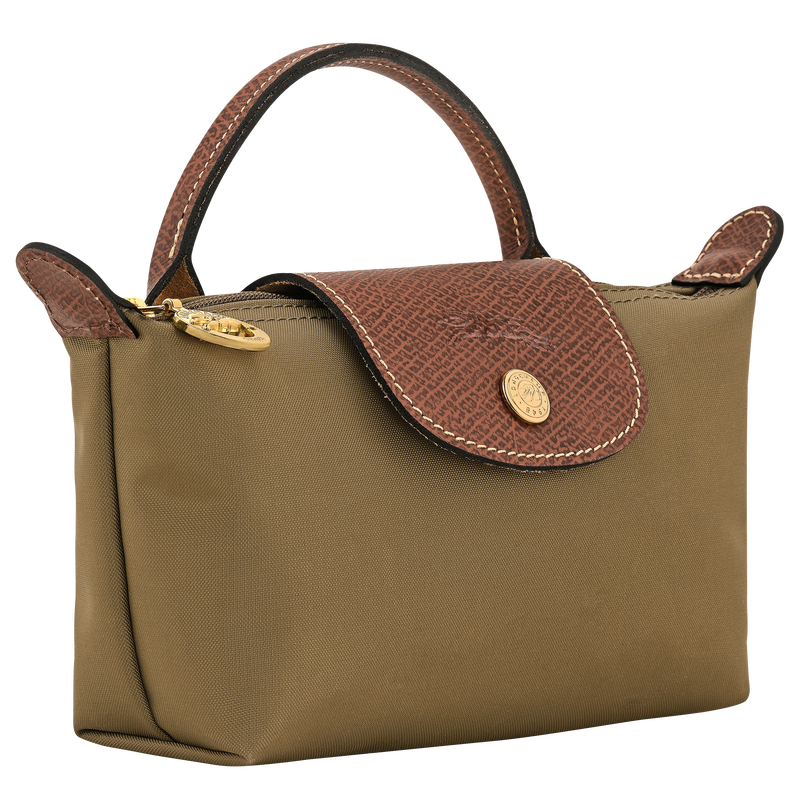 Le Pliage Original Pouch with handle , Olive - Recycled canvas  - View 2 of  5