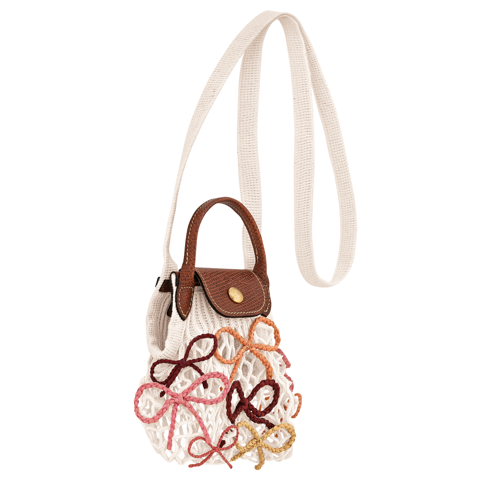 Le Pliage Collection Mesh bag XS, Ecru