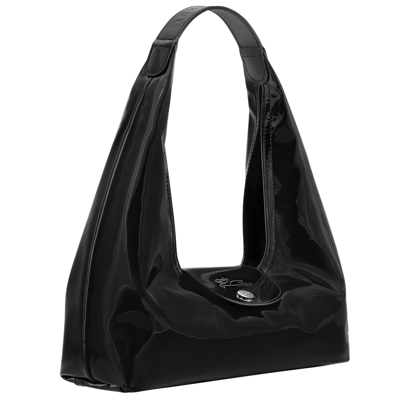 Le Pliage Xtra M Shoulder bag , Black - Leather  - View 2 of  3