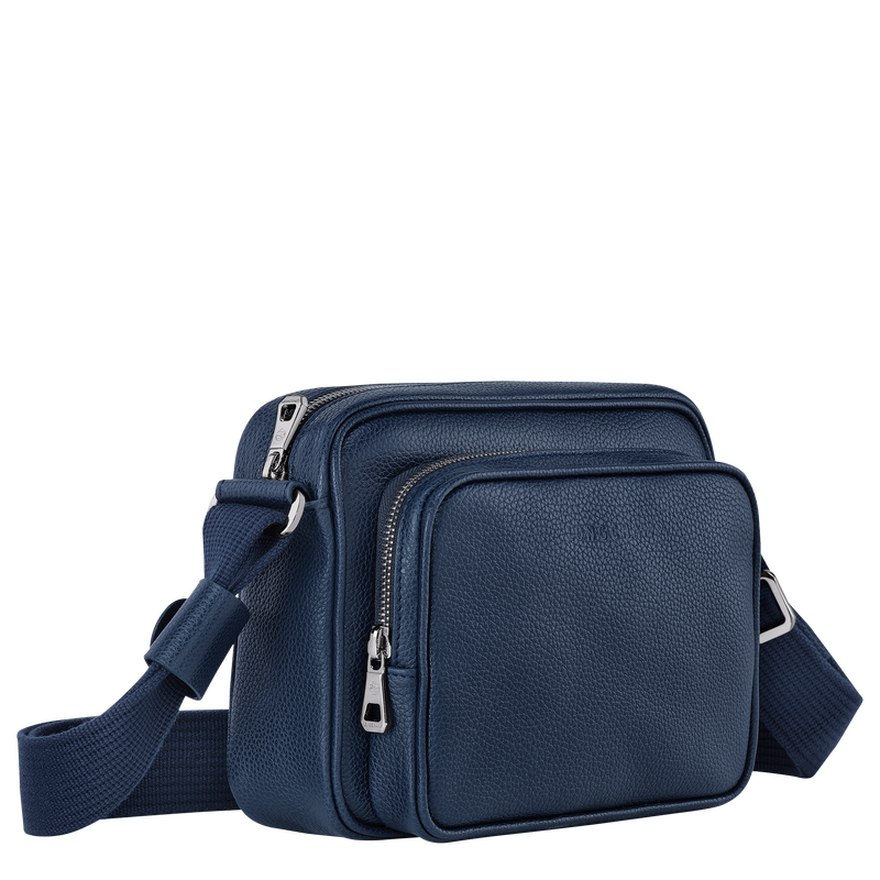 Navy camera bag top