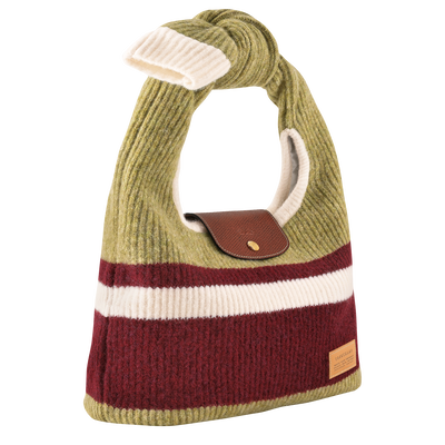 Le Pliage Collection Shoulder bag M, Pistachio/Burgundy