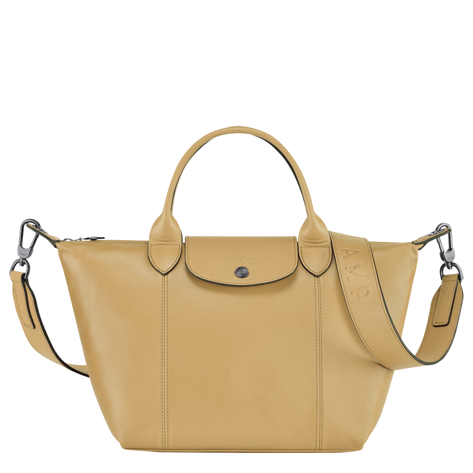 Le Pliage Cuir S Top handle bag Desert Leather Longchamp TH