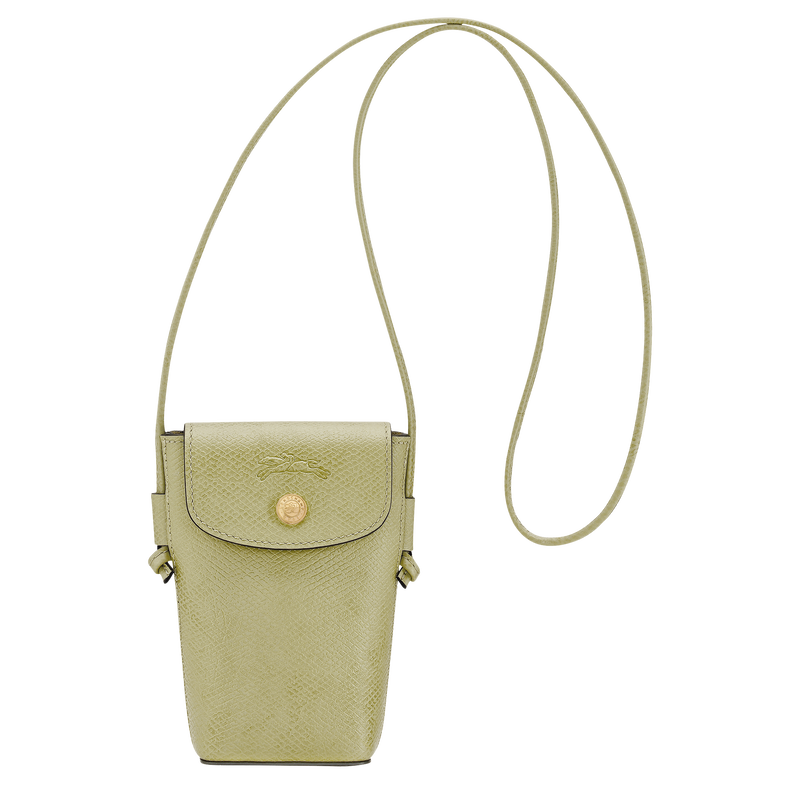 &Eacute;pure Phone case with leather lace , Almond Green - Leather  - View 1 of  5