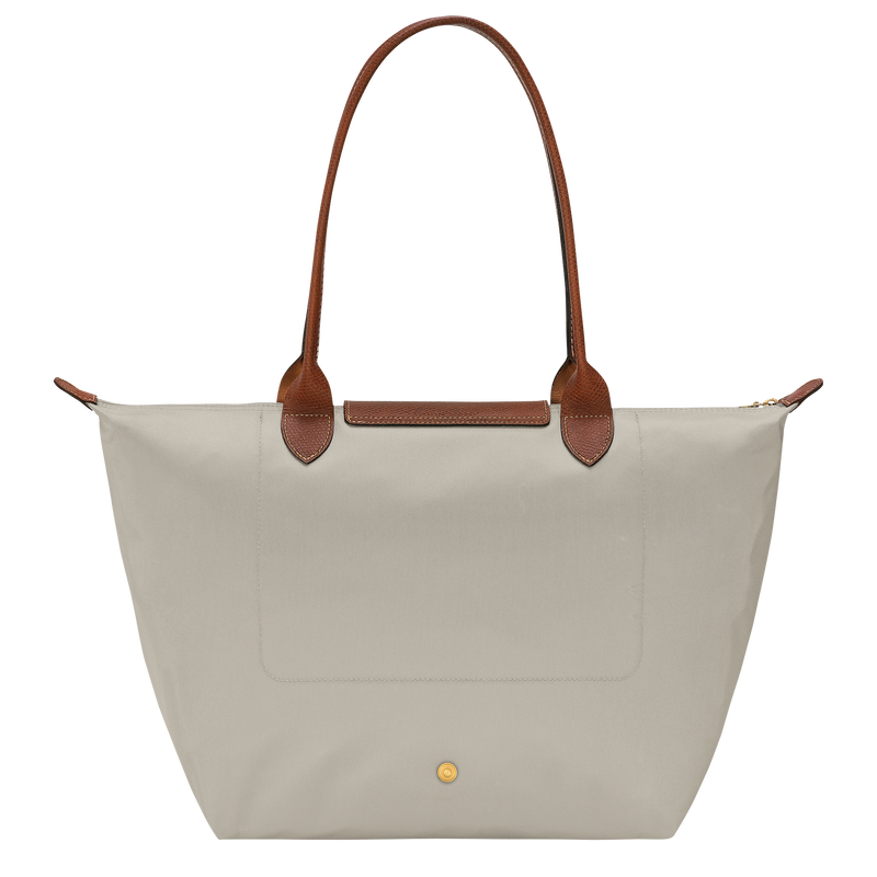 Le Pliage Original L Tote bag , Pebble - Recycled canvas  - View 3 of  6