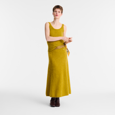 Midi skirt , Nutmeg - Knit