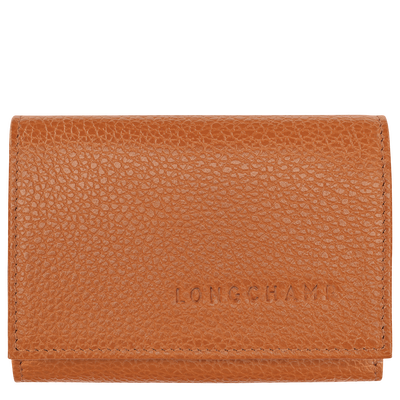 Le Foulonn&eacute; Compact wallet , Amber - Leather