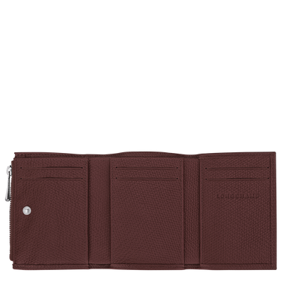 Le Roseau Compact wallet, Burgundy