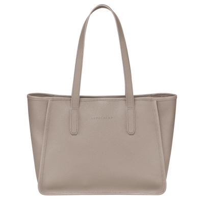 Le Foulonné L Tote bag , Turtledove - Leather