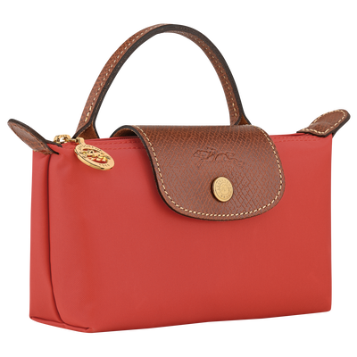 Le Pliage Original Pouch with handle, Tomato