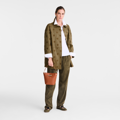Le Roseau Bucket bag XS, Bark