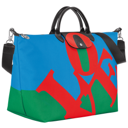 Longchamp x Robert Indiana Travel bag S, Red