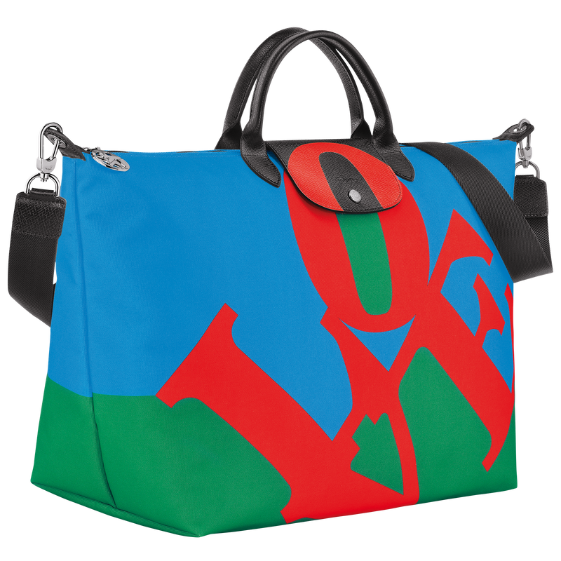 Longchamp x Robert Indiana Travel bag , Red - Canvas  - View 3 of  6
