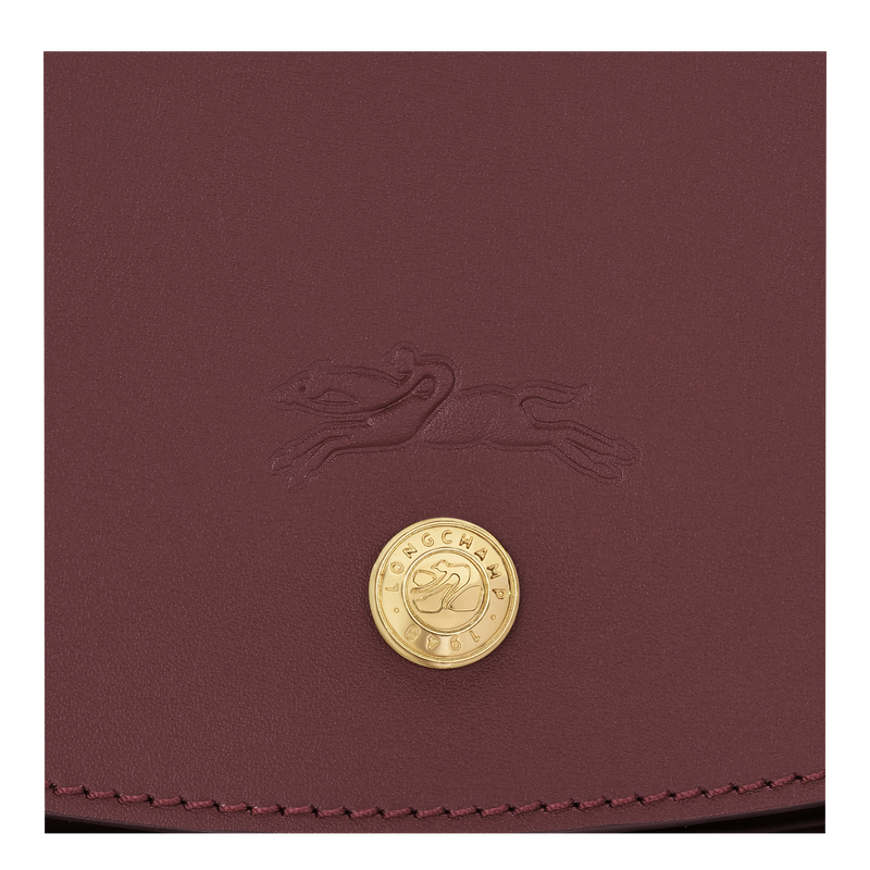 &Eacute;pure M Crossbody bag , Burgundy - Leather  - View 6 of  6