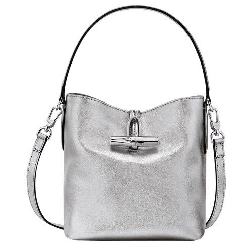 Roseau XS Bucket bag , Silver - Leather - View 1 of  6