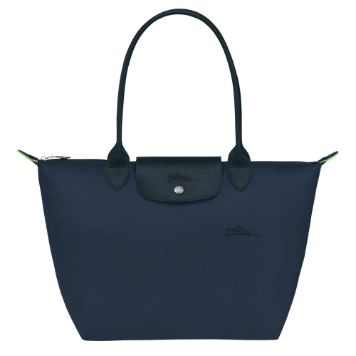 Le Pliage Green M Tote bag , Navy - Recycled canvas - View 1 of  4