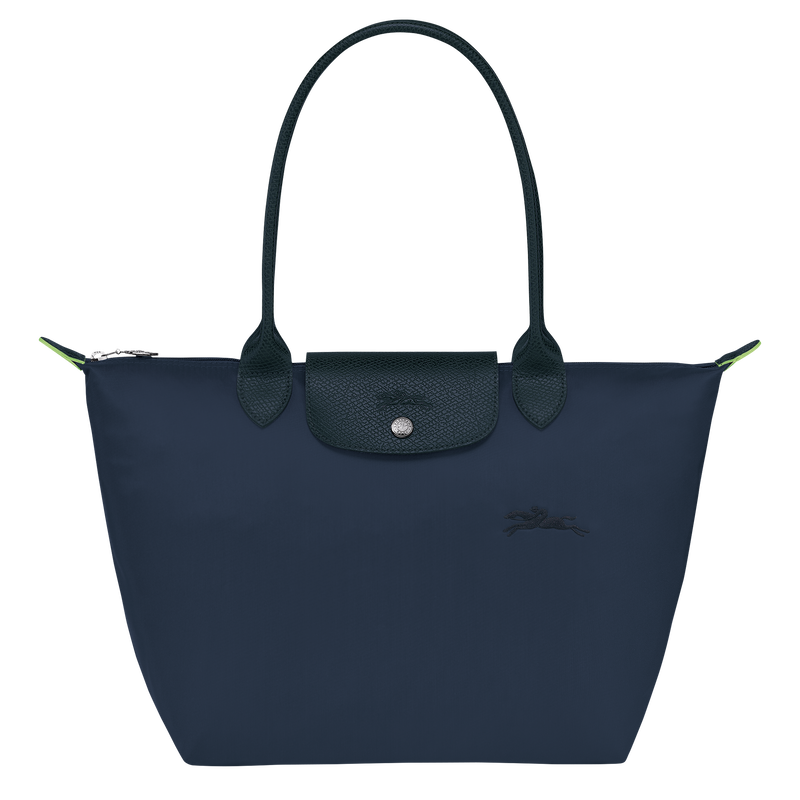Le Pliage Green M Tote bag , Navy - Recycled canvas  - View 1 of  4