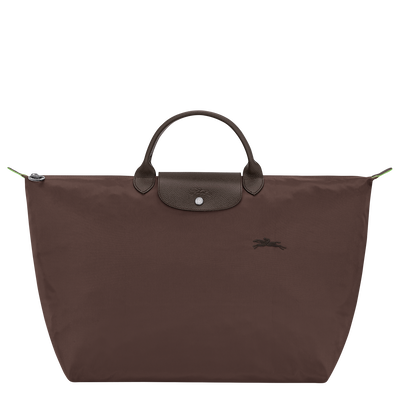 Le Pliage Green L Travel bag , Mocha - Recycled canvas