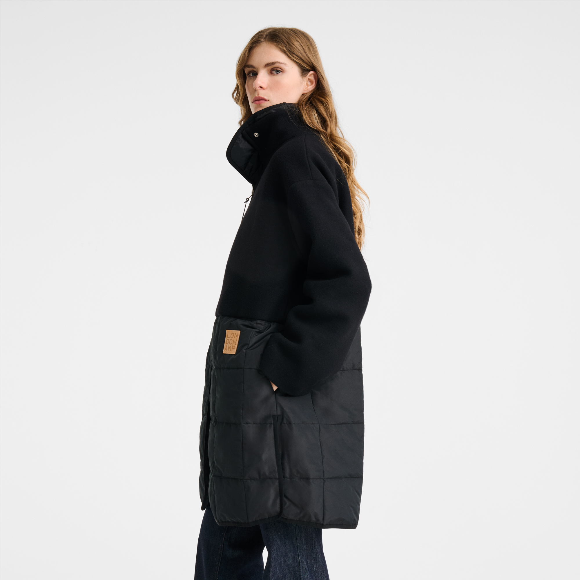 null Coat, Black/Caramel