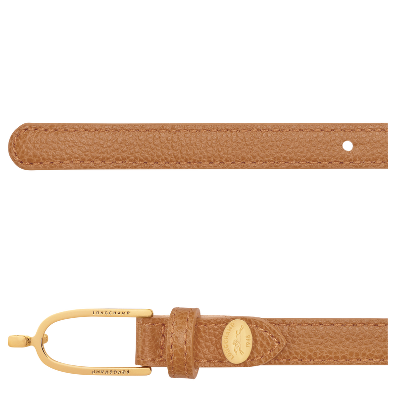 Le Foulonn&eacute; Ladies' belt , Pecan - Leather  - View 2 of  2