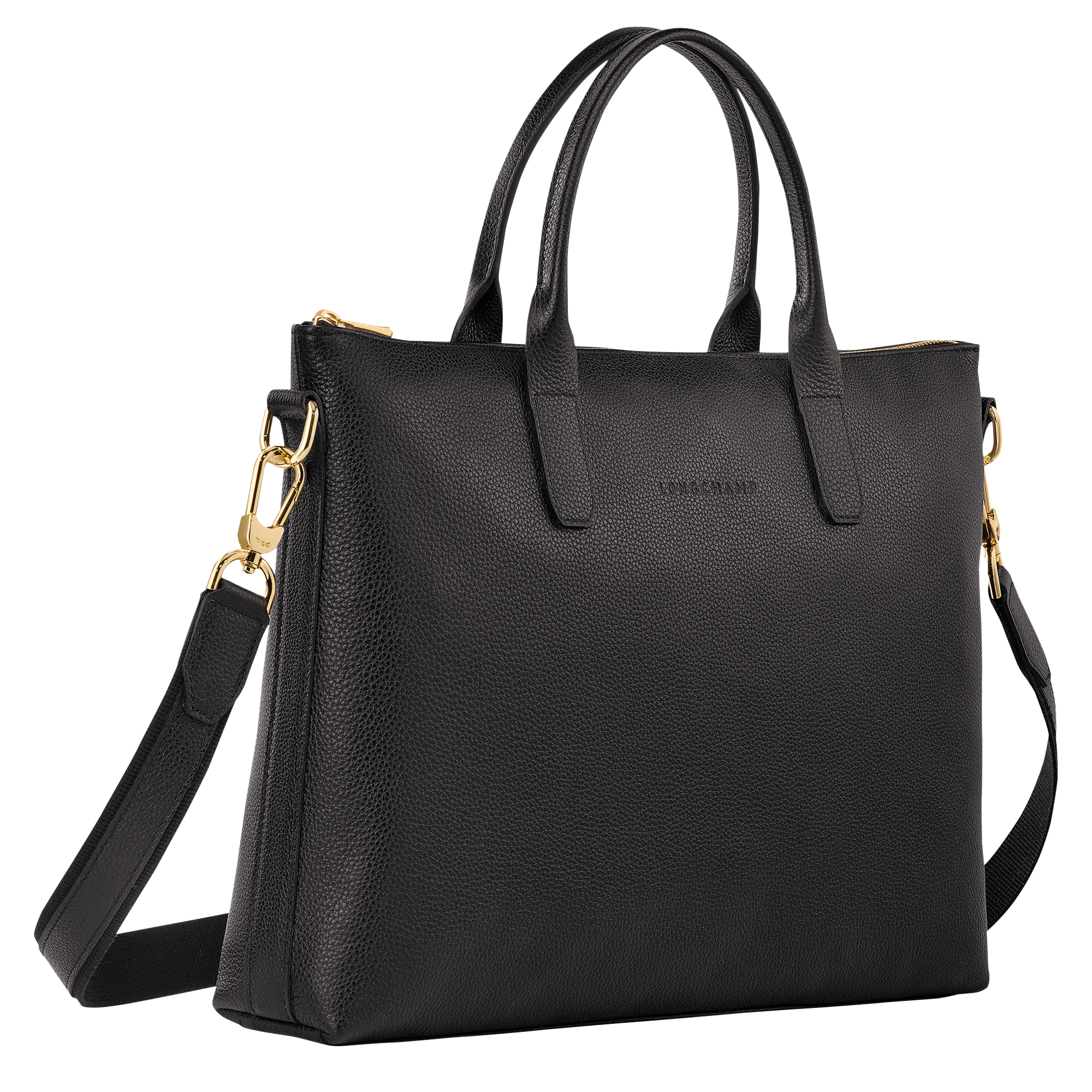 Briefcase S, Black - View 3 of 
        5 - zoom in Le Foulonné Briefcase S, Black