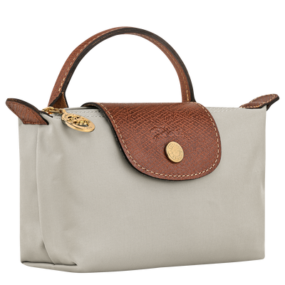 Le Pliage Original Pouch with handle, Pebble