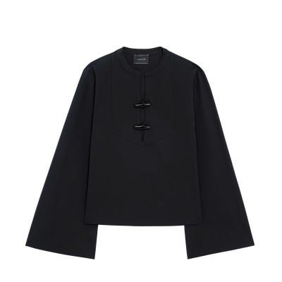 Shirt , Black - Popelin