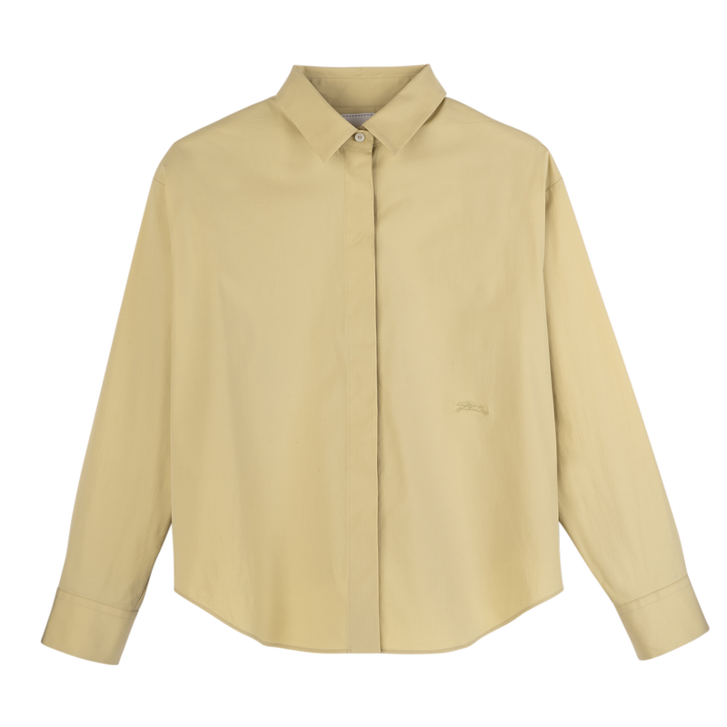 Shirt , Pistachio - Popelin  - View 1 of  5