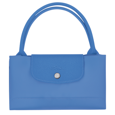 Le Pliage Green Handbag M, Cornflower