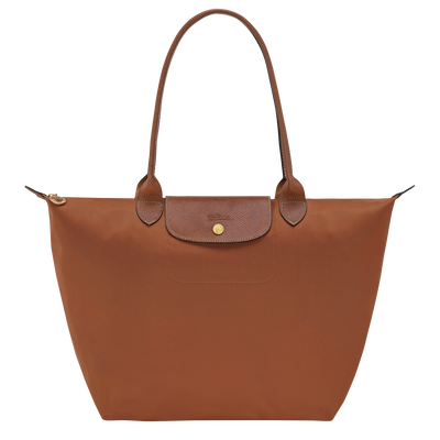 Le Pliage Original L Tote bag , Cognac - Recycled canvas