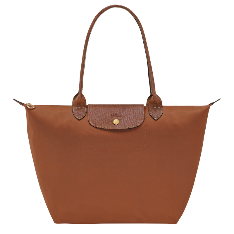 Le Pliage Original L Tote bag , Cognac - Recycled canvas  - View 1 of  6