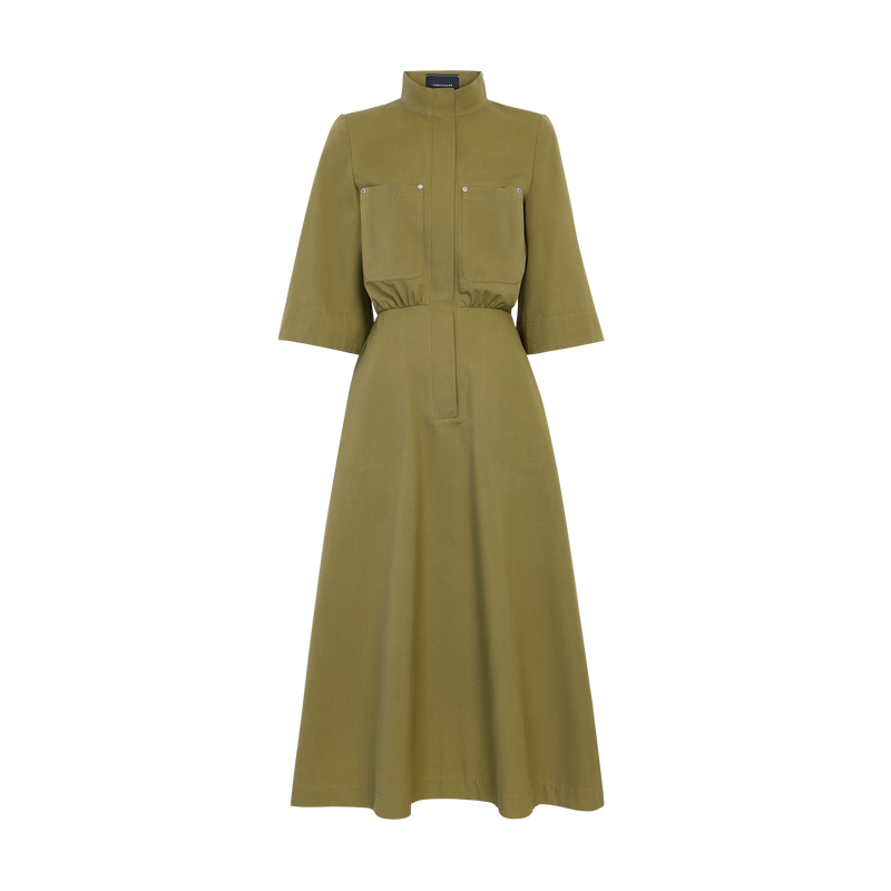 Midi dress , Lichen - Cotton poplin  - View 1 of  4