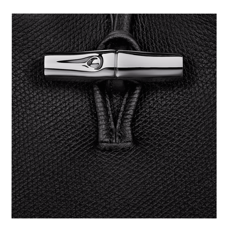 Le Roseau S Handbag , Black - Leather  - View 7 of  7