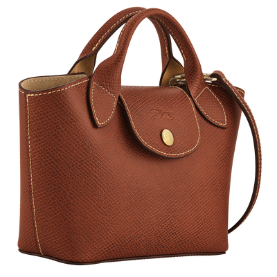 Épure XS Tote bag , Brown - Leather